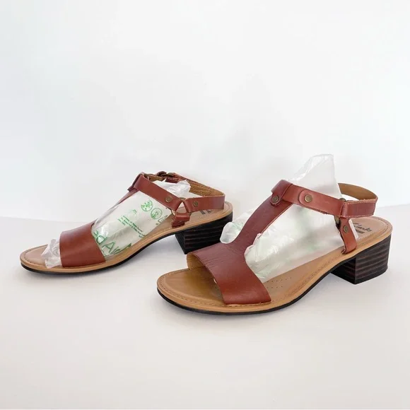 Clark’s Boho Reida Ryan Brown Leather Sandals Women’s Size 8.5 - Picture 2 of 7
